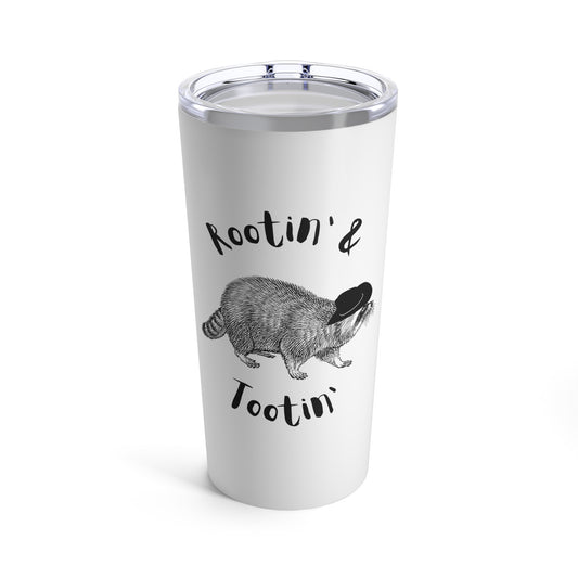 Rootin' & Tootin' Raccoon Tumbler 20oz