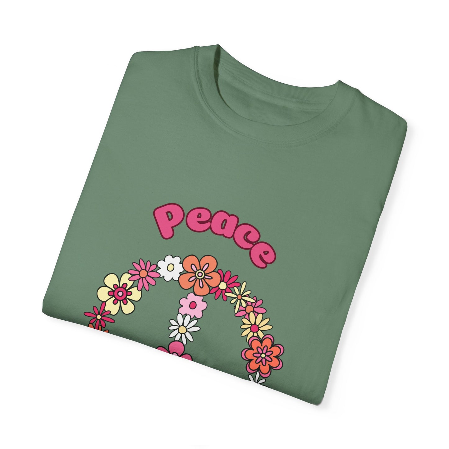 Peace Unisex Garment-Dyed T-shirt