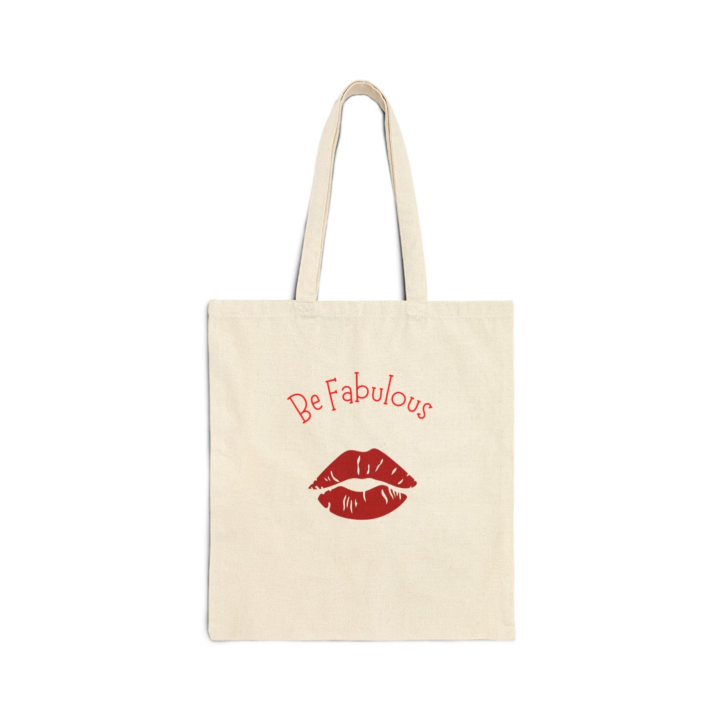 Be Fabulous Cotton Canvas Tote Bag