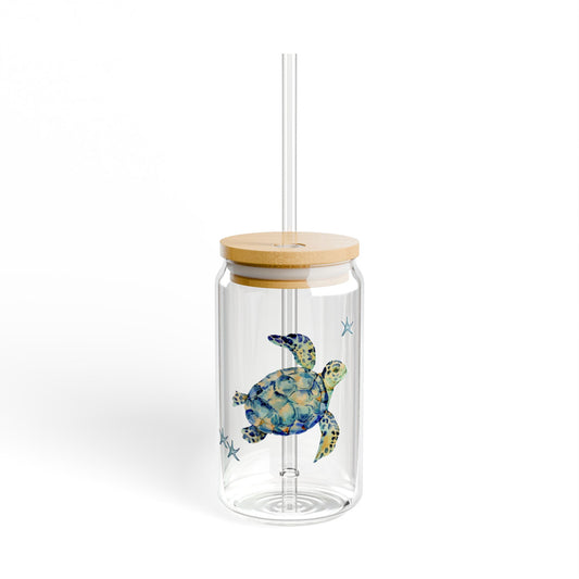 Turtle Sipper Glass, 16oz