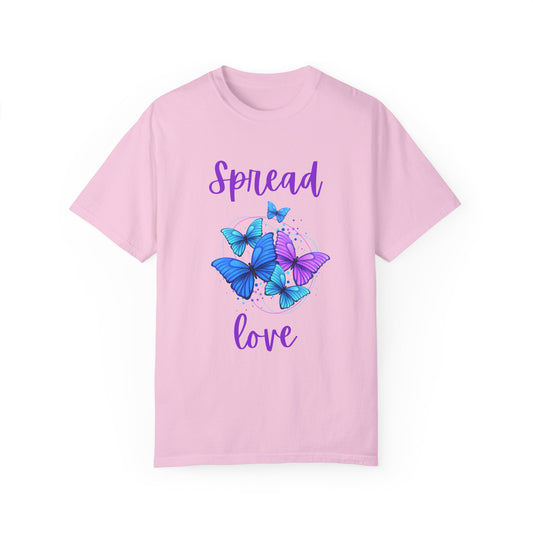 Spread Love Unisex Garment-Dyed T-shirt