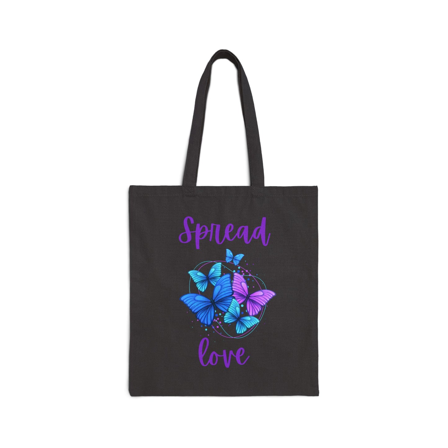 Spread Love Cotton Canvas Tote Bag