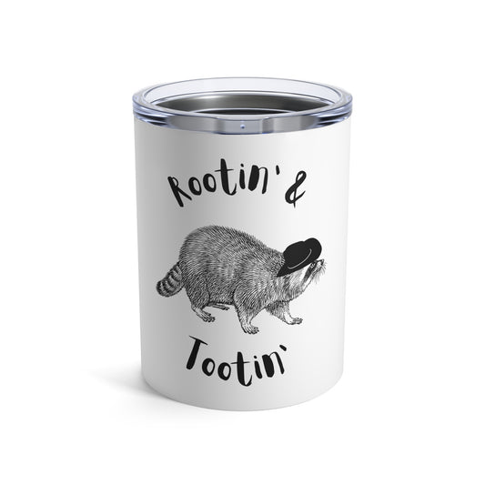 Rootin' & Tootin' Raccoon Tumbler 10oz