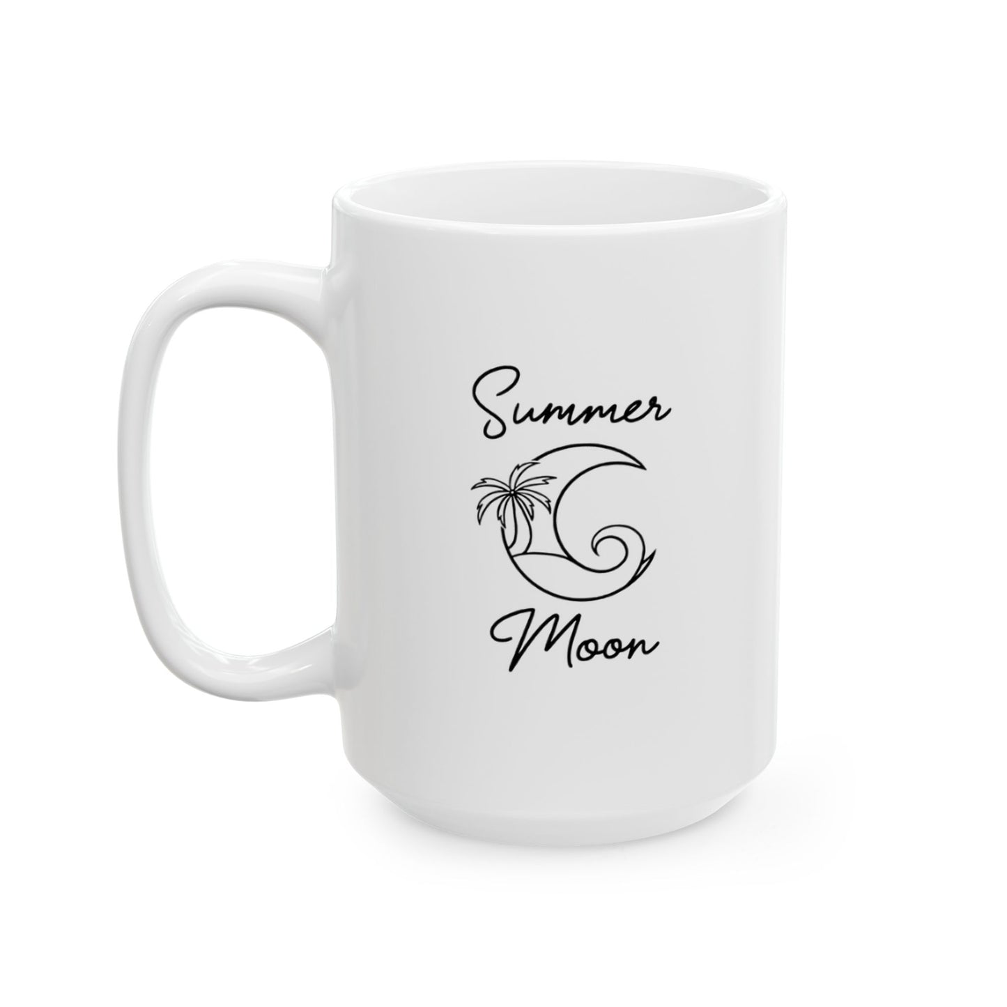 Stacked Summer Moon Ceramic Mug, (11oz, 15oz)