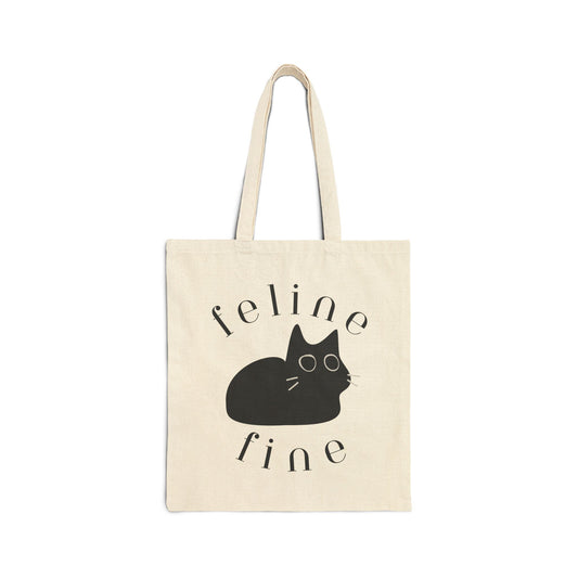 Feline Fine Cotton Canvas Tote Bag