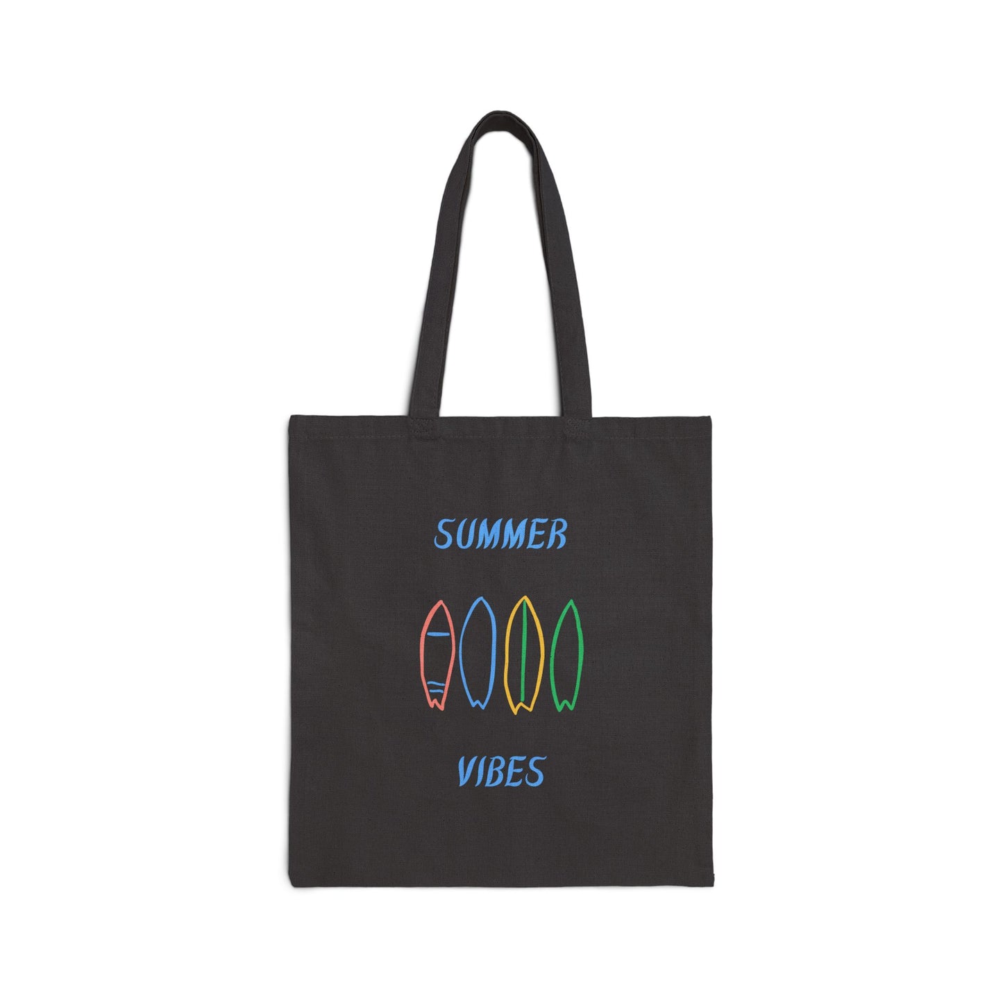 Summer Vibes Cotton Canvas Tote Bag