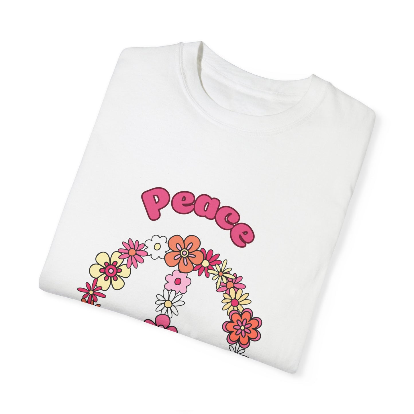 Peace Unisex Garment-Dyed T-shirt