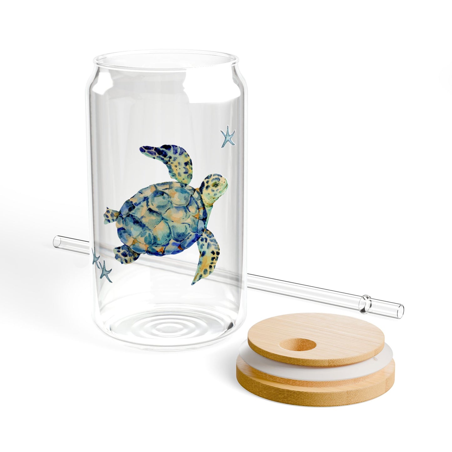 Turtle Sipper Glass, 16oz