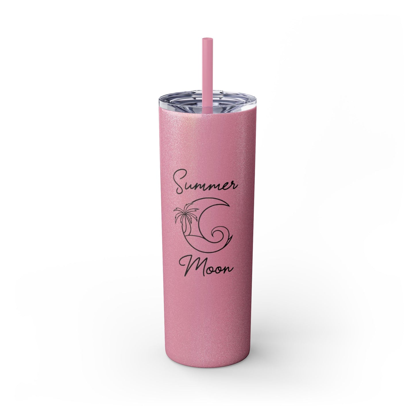 Summer Moon Skinny Tumbler with Straw, 20oz