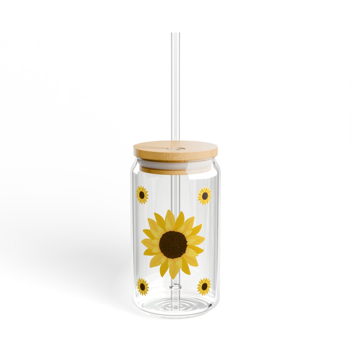 Sunflower Sipper Glass, 16oz