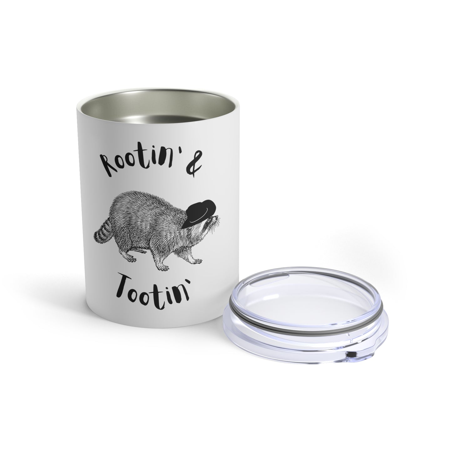 Rootin' & Tootin' Raccoon Tumbler 10oz