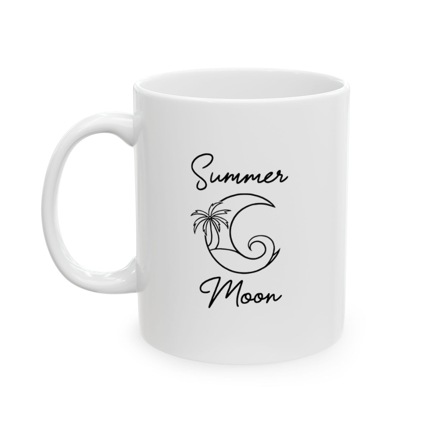 Stacked Summer Moon Ceramic Mug, (11oz, 15oz)