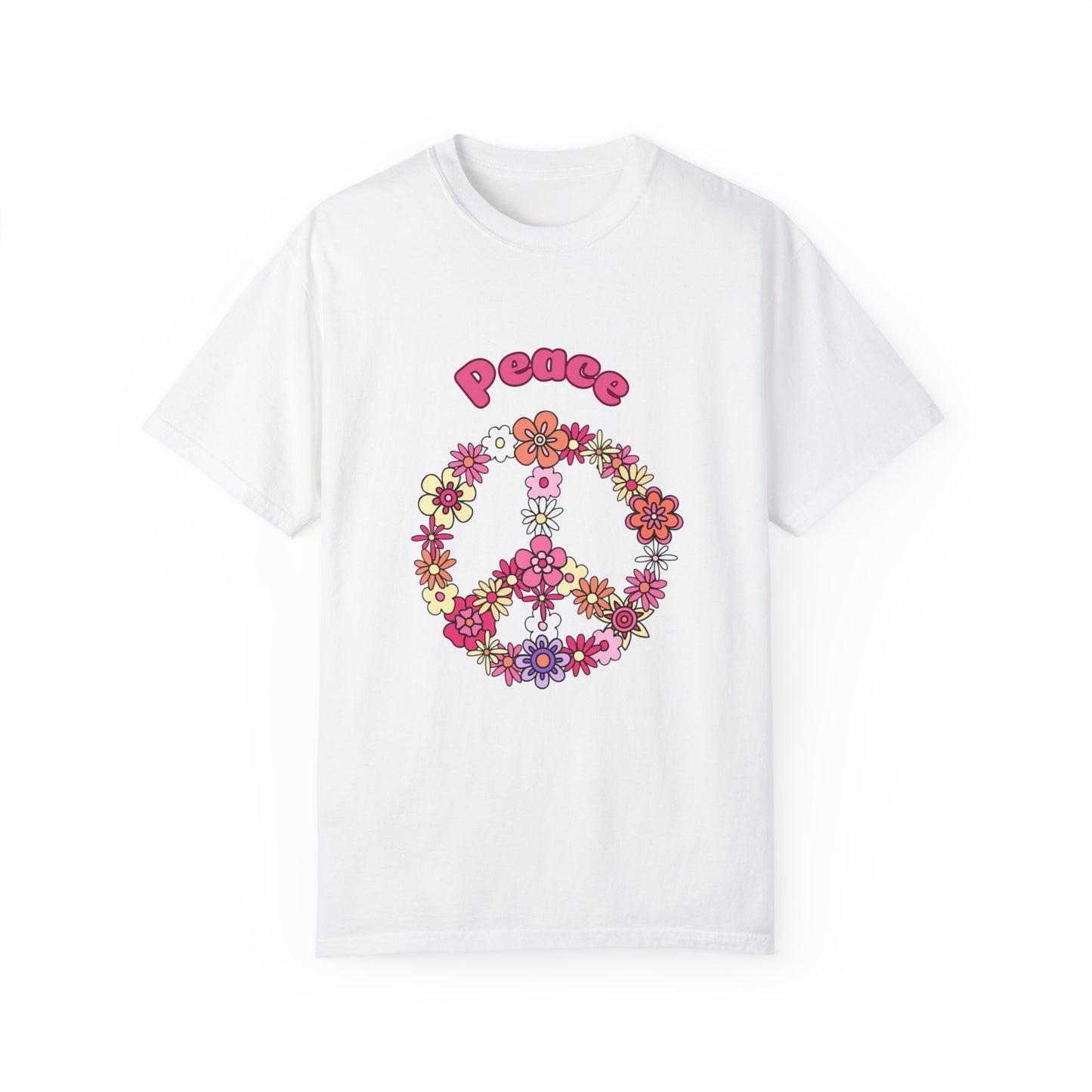 Peace Unisex Garment-Dyed T-shirt