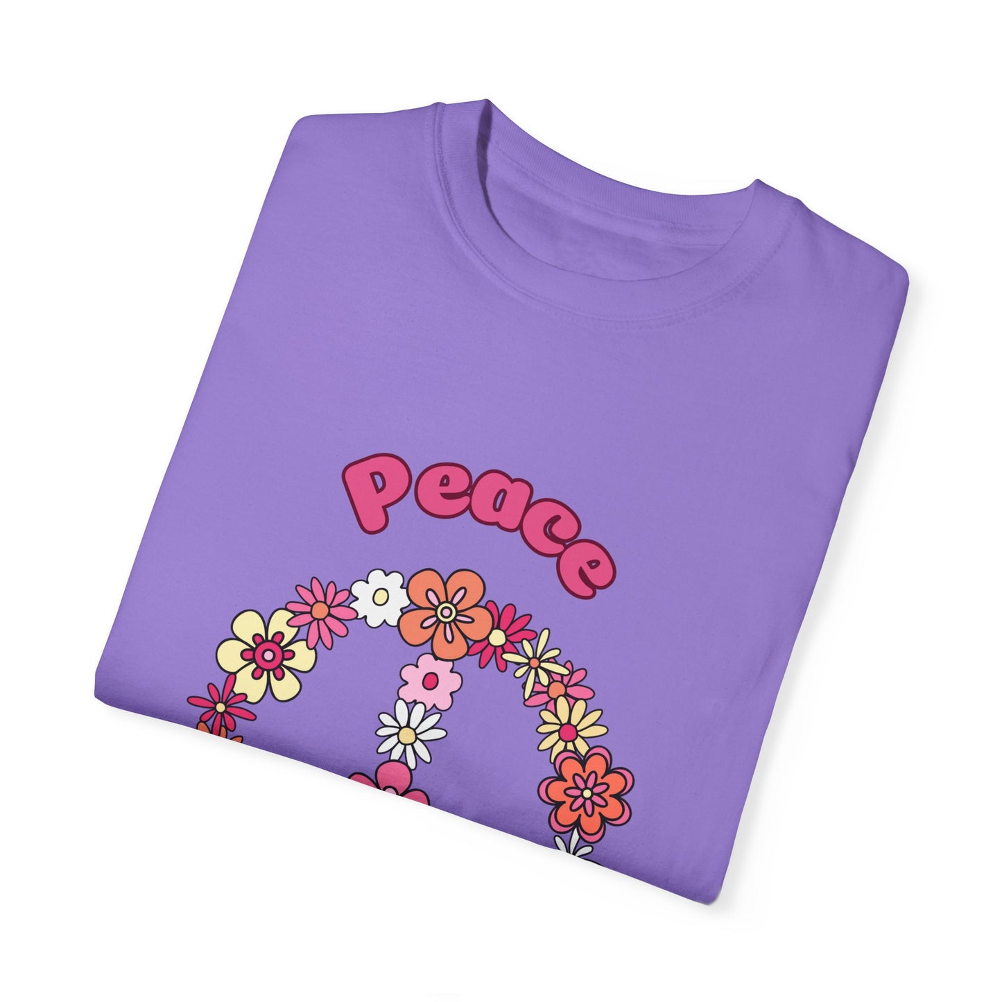 Peace Unisex Garment-Dyed T-shirt